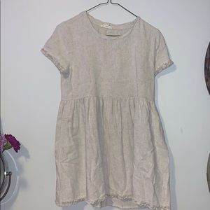 Pacsun tan babydoll dress